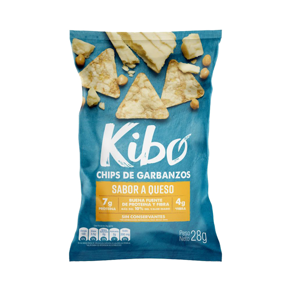 Kibo Chips Garbanzo x28gr Queso Sanuable